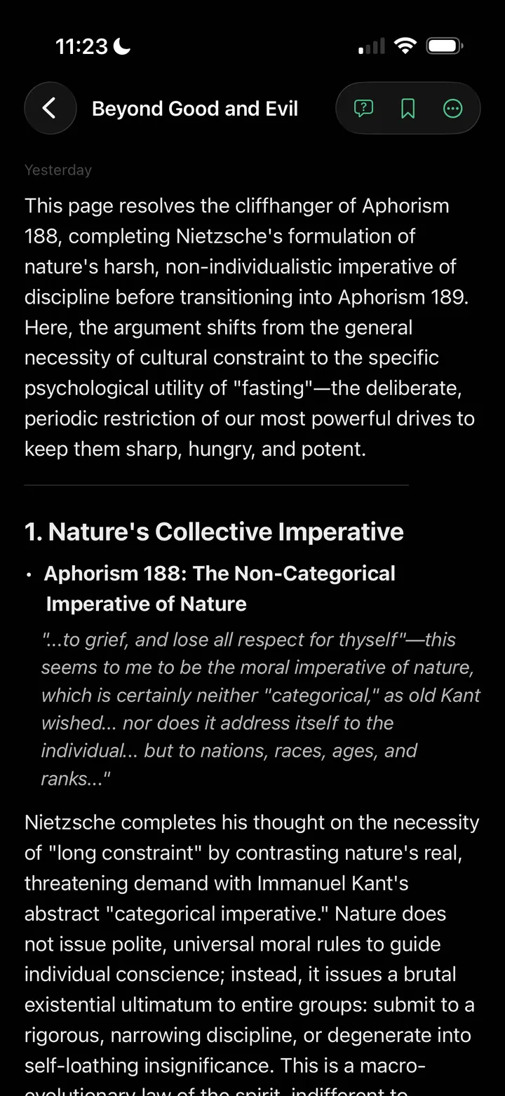 A page explanation in the Wortree reader